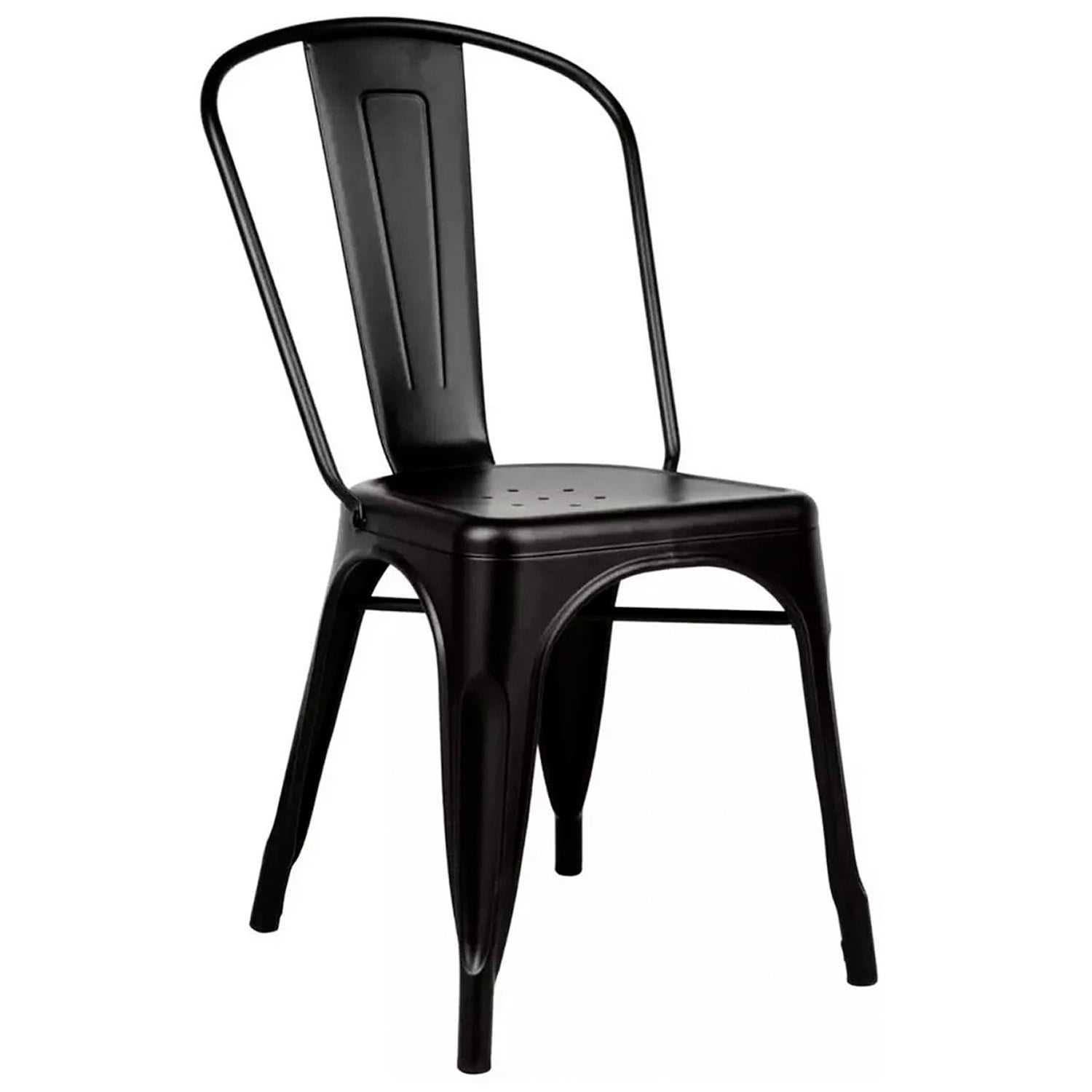 Novahus - Silla De Bar Metal Tolix Negro