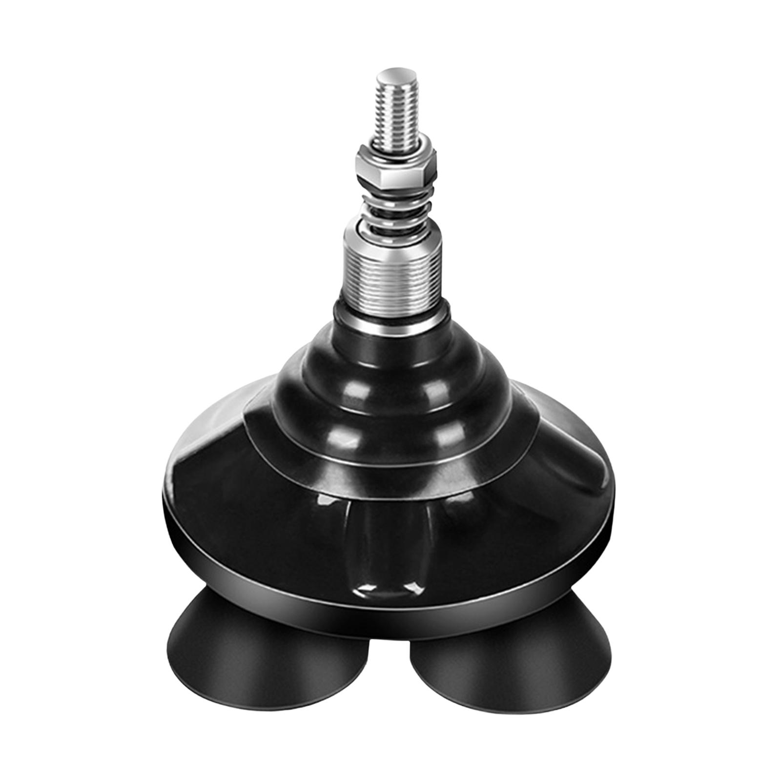 Ioensy - Punta De Bastón Servicio Pesado Con Soporte Cuádruple Pies De Goma Base Soporte Cuádruple Punta De Bastón Giratorio Pequeño