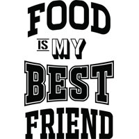 Rienda Libre Graphics - Decomural Food Is My Best Friend Kitchen Ws-46114