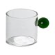 thumbnail image 1 of Taza De Leche De Una Sola Capa Creativa Transparente Para El Hogar Sala De Estar Verde, 1 of 3