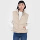 thumbnail image 3 of Parka Mujer Sin Mangas Reversible Café/Ecru Corona, 3 of 5