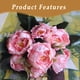 thumbnail image 2 of Flores artificiales Mini peonía Decoración del hogar Flores falsas Caja de dulces Flor, 2 of 5