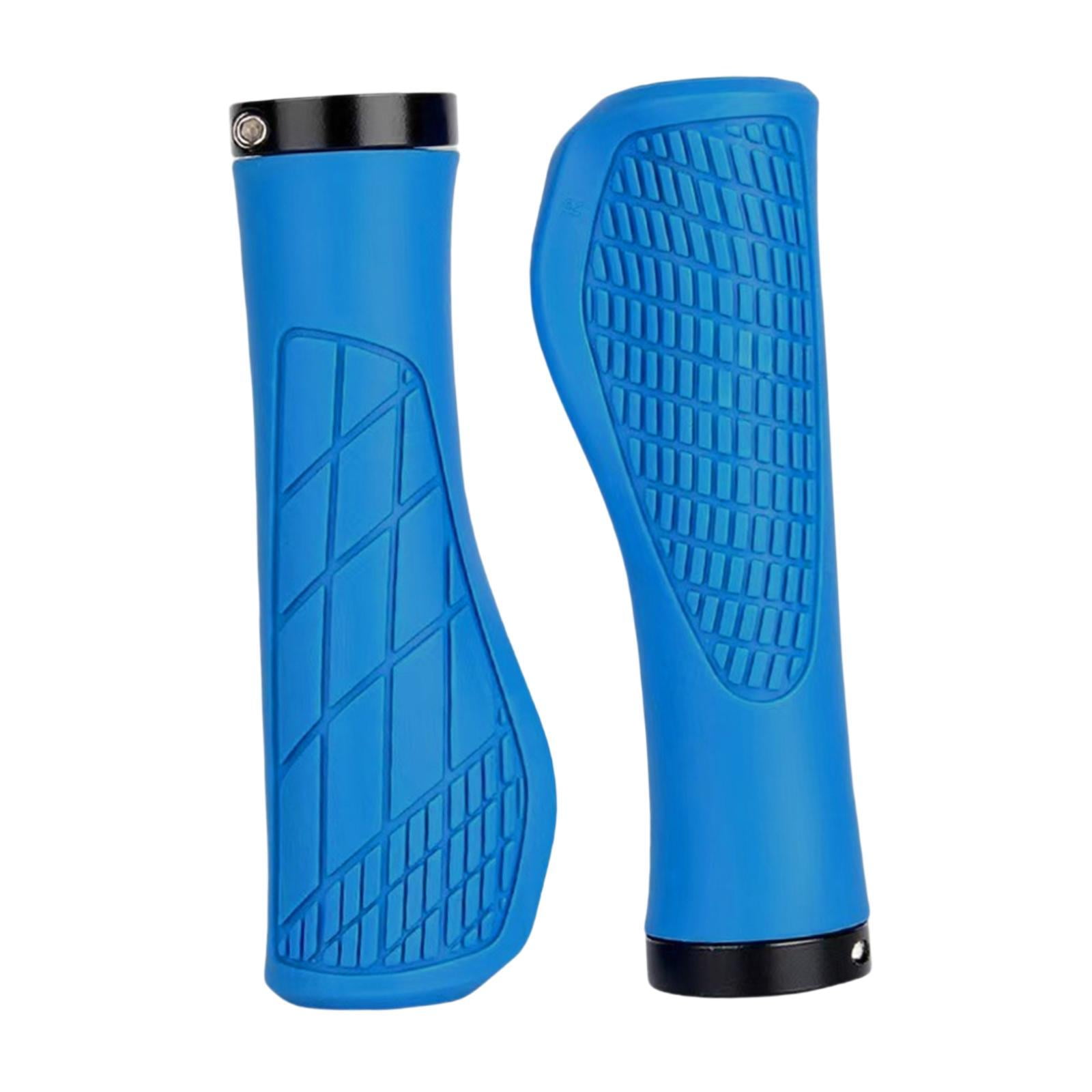 Ioensy - 2x Puños De Manillar De Bicicleta Cómodos Puños De Bicicleta Para Bicicletas De Montaña Bmx Deportes Azul