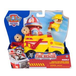 Camión De Rescate Volquete Con Figura De Rubble Paw Patrol