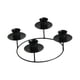 thumbnail image 1 of Candelabro De 4 Brazos De Hierro Decorativo Para Bar, Fiesta, Mesa De Comedor, Color Negro, 1 of 5