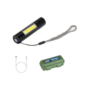 Genérico - Linternas Tacticas Linterna Recargable Potente Linterna Led Blanco Negro