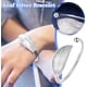 thumbnail image 2 of Pulseras de hoja de plata para mujeres, pulsera elegante con dije de hoja de plata de ley 925 a la moda, brazalete de joyería para mujer, pulseras de plata para cumpleaños, aniversarios y regalos de f, 2 of 7