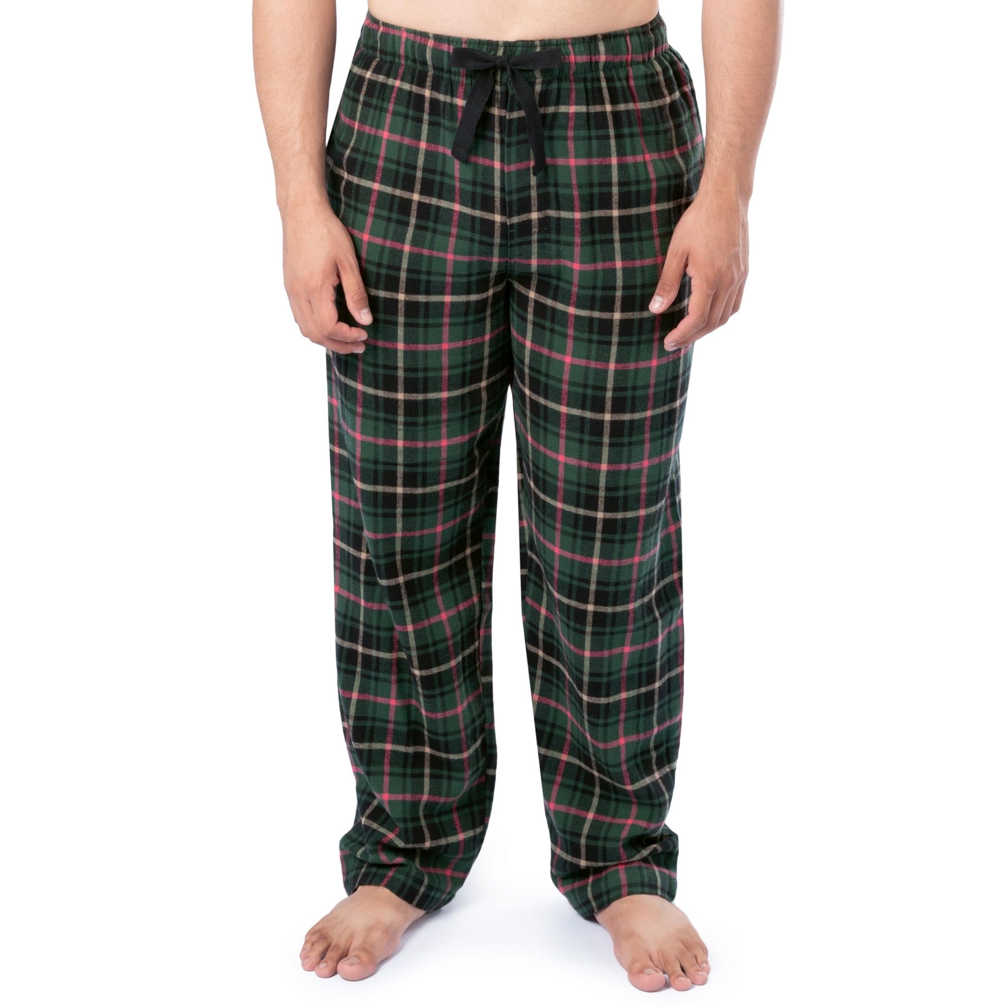 Pantalón Para Dormir Izod De Franela Tejida Para Hombre, Algodón A Cuadros, Color Verde