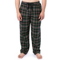 Pantalón De Pijama Izod De Franela Tejida Para Hombre, Color Verde A Cuadros, Xxl