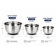 thumbnail image 2 of Pack 3 Bowl Acero Inoxidable Base Antideslizante 6.8L + 4.6L + 2.45L, 2 of 4