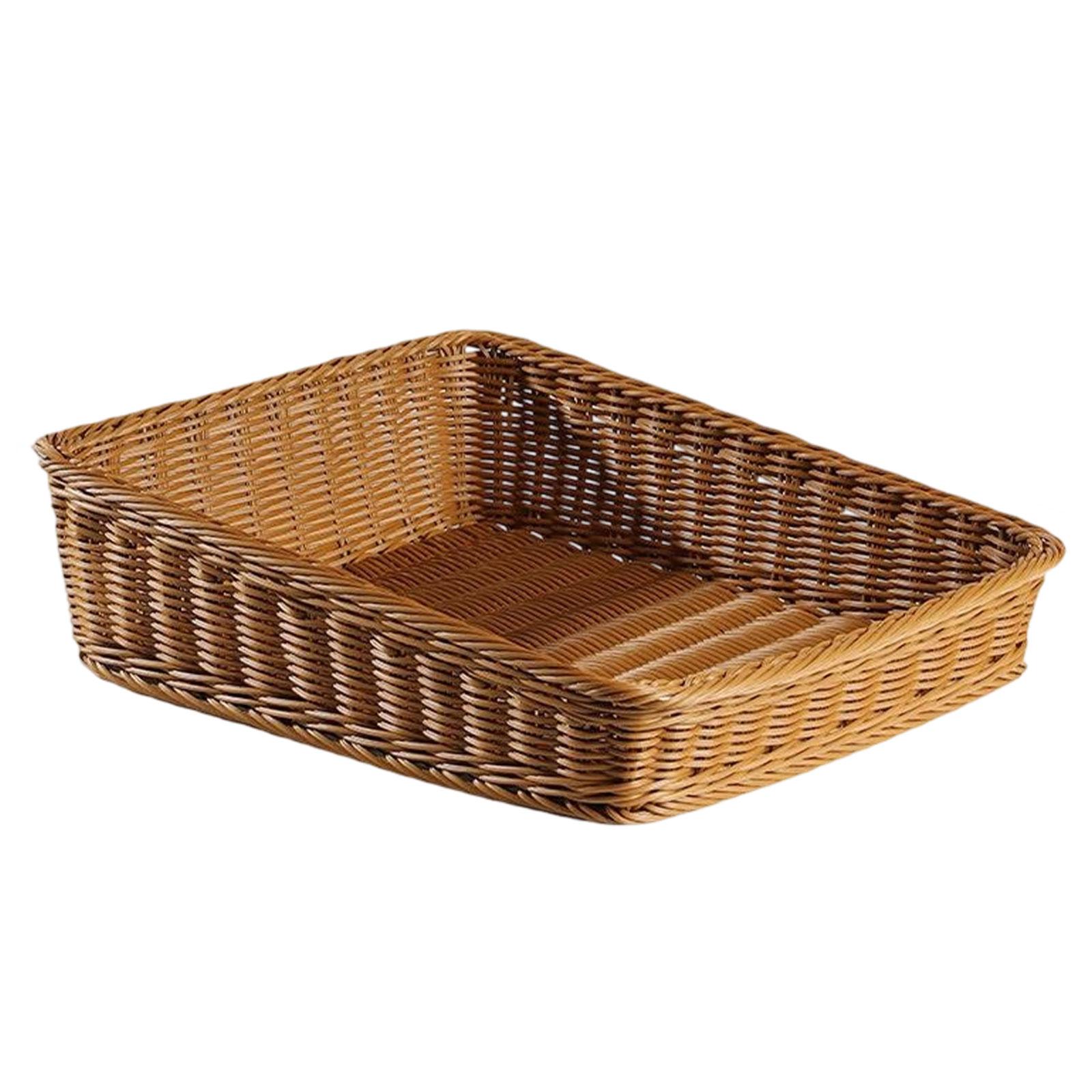 Magideal - Cesta De Almacenamiento Para Frutas Y Verduras, Versátil, Decorativa, Rústica, Organizador De Mostrador, Cesta Para Aperitivos Y Pan, Para Restaurante