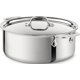 thumbnail image 1 of Stockpot All-Clad D3 de acero inoxidable de 3 capas, 6 litros, con tapa cepillada, 1 of 1
