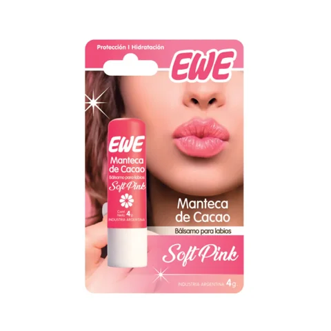 Ewe Balsamo Para Labios Soft Pink 4G