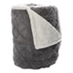 thumbnail image 1 of Frazada Andes Jacquard Sherpa Gris 1.5 Plaza, 1 of 3
