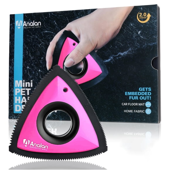 Removedor de pelo de mascotas Analan Mini triangular para auto y hogar