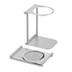 thumbnail image 1 of 1 paquete Soporte de taza de filtro lavado a mano, soporte, pequeño soporte de máquina de café de goteo manual para al aire libre (plateado), 1 of 3