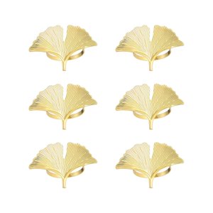 Magideal - 6 Uds Anillos Para Servilletas, Hebillas Para Servilletas, Decoración De Mesa, Anillos Dorados Para Servilletas, Soporte Para Servilletas, Hebilla Par