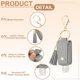 thumbnail image 3 of Botella Vacía de Viaje Portátil con Llavero, Botellas Mini de Cuero PU de 30ml, Contenedor Recargable para Jabón Líquido de Tamaño de Viaje para Loción de Tocador Champú Jabón Líquido, Gris, 3 of 7