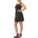 thumbnail image 4 of INSPIRE CHIC Vestidos Cortos de Fiesta para Mujeres de Vuelta a la Escuela con Bordado Jacquard Floral sin Mangas Cuello Cuadrado Mini Vestido de Cóctel de Promoción Negro L, 4 of 5