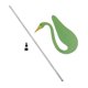 thumbnail image 3 of Swirl Bird Flamingo Wind Chimes Para Jardín Al Aire Libre, Patio Trasero, Boda, Verde, 3 of 5