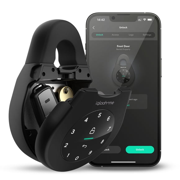 Caja de seguridad inteligente igloohome Keybox 3 grande con Airbnb Sync