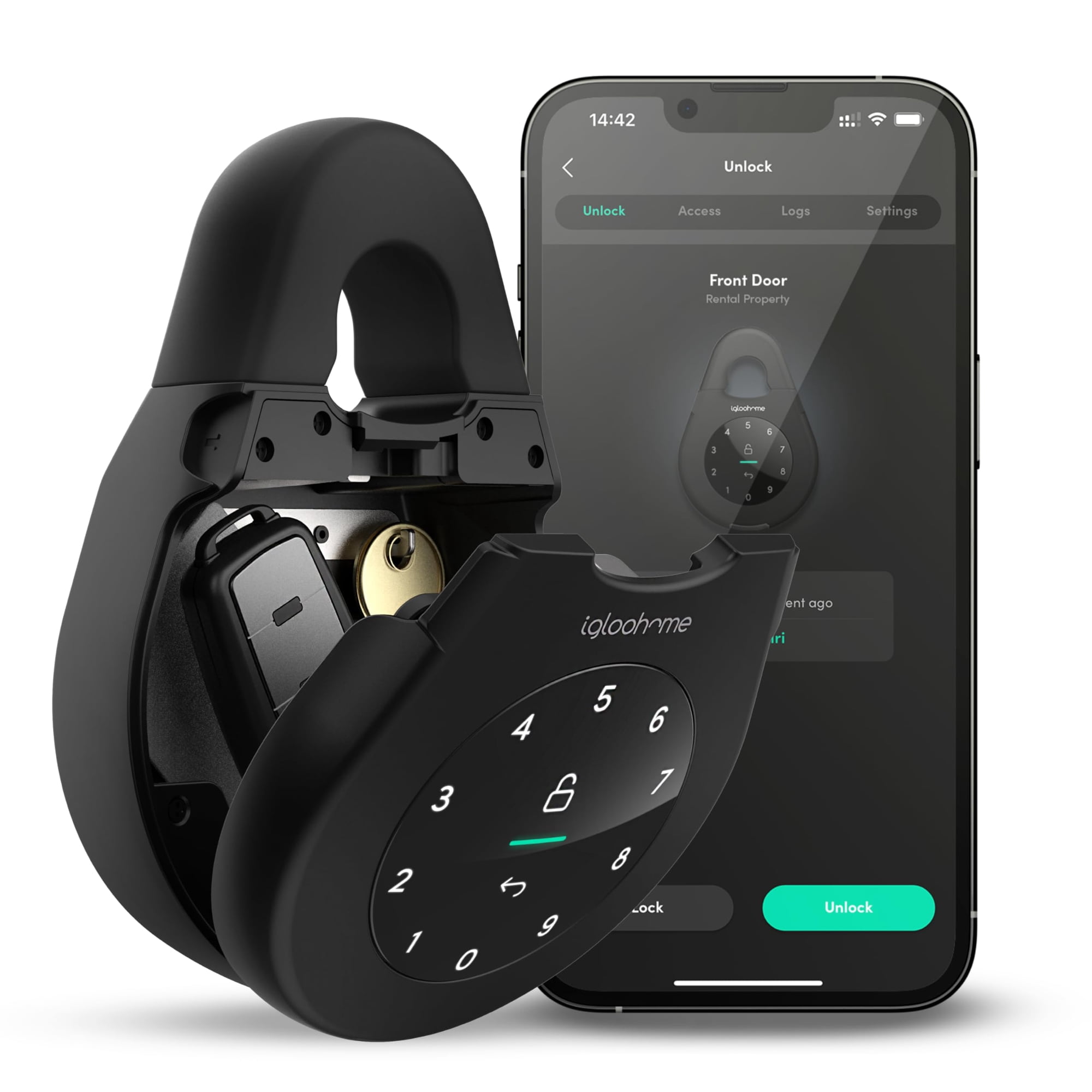 Caja De Seguridad Inteligente Igloohome Keybox 3 Grande Con Airbnb Sync