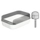thumbnail image 2 of Caja De Arena Para Gatos, Inodoro, Conejo, Baño Profundo, Orinal, Bandeja De Arena Para Mascotas, Color Blanco, 2 of 5