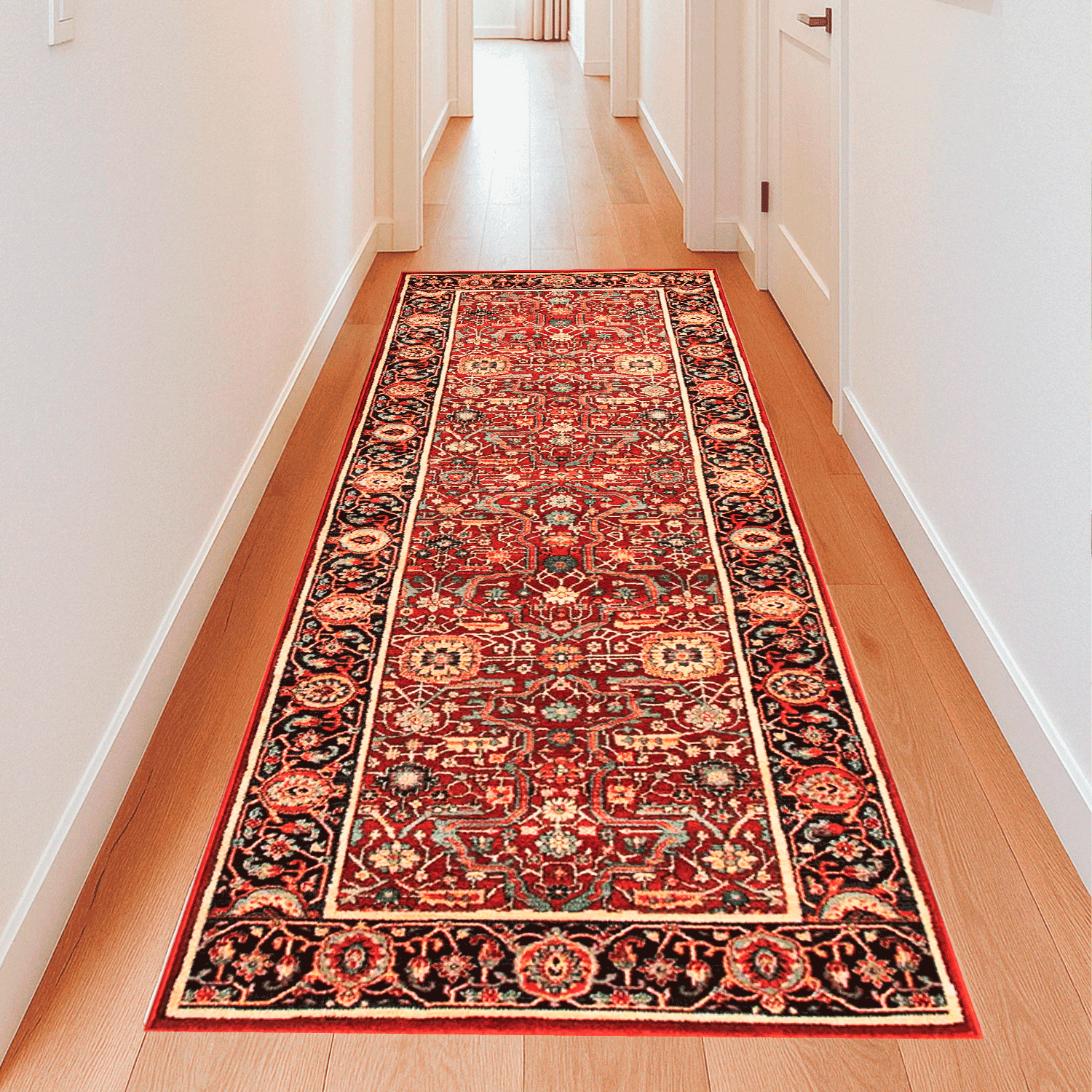 Bazhars - Alfombra Pasillo 080X240 Cm Kirman Osta 43 48 300