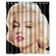 thumbnail image 1 of Cortina de ducha con frases de Marilyn Monroe y ganchos (60 x 72 pulgadas), 1 of 3