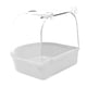 thumbnail image 1 of Caja de Baño para Pájaros con Gancho, Caja de Baño para Pájaros, Accesorio para Jaula, Baño para Loros, Caja de Ducha, Bañera para Loros con Jaula Par Blanco, 1 of 2