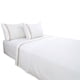 thumbnail image 1 of Juego De Sabanas King White Beige, 1 of 2