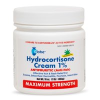 Crema De Hidrocortisona Globe Maximum Strength 1% Con Aloe 480 Ml