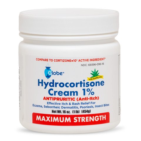 Crema De Hidrocortisona Globe Maximum Strength 1% Con Aloe 480 Ml