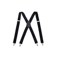 Genérico - Tirantes Suspensores Para Pantalones 110 Cm, Negro