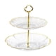 thumbnail image 1 of Soporte Para Tartas De 2 Niveles, Bandeja Para Galletas Y Platos Para Dulces, Para Fiesta De Celebración De Bodas, Transparente, 1 of 5
