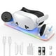 thumbnail image 1 of Base de Carga AARONMEI Meta Quest 3S PD 18W RGB Blanco, 1 of 3