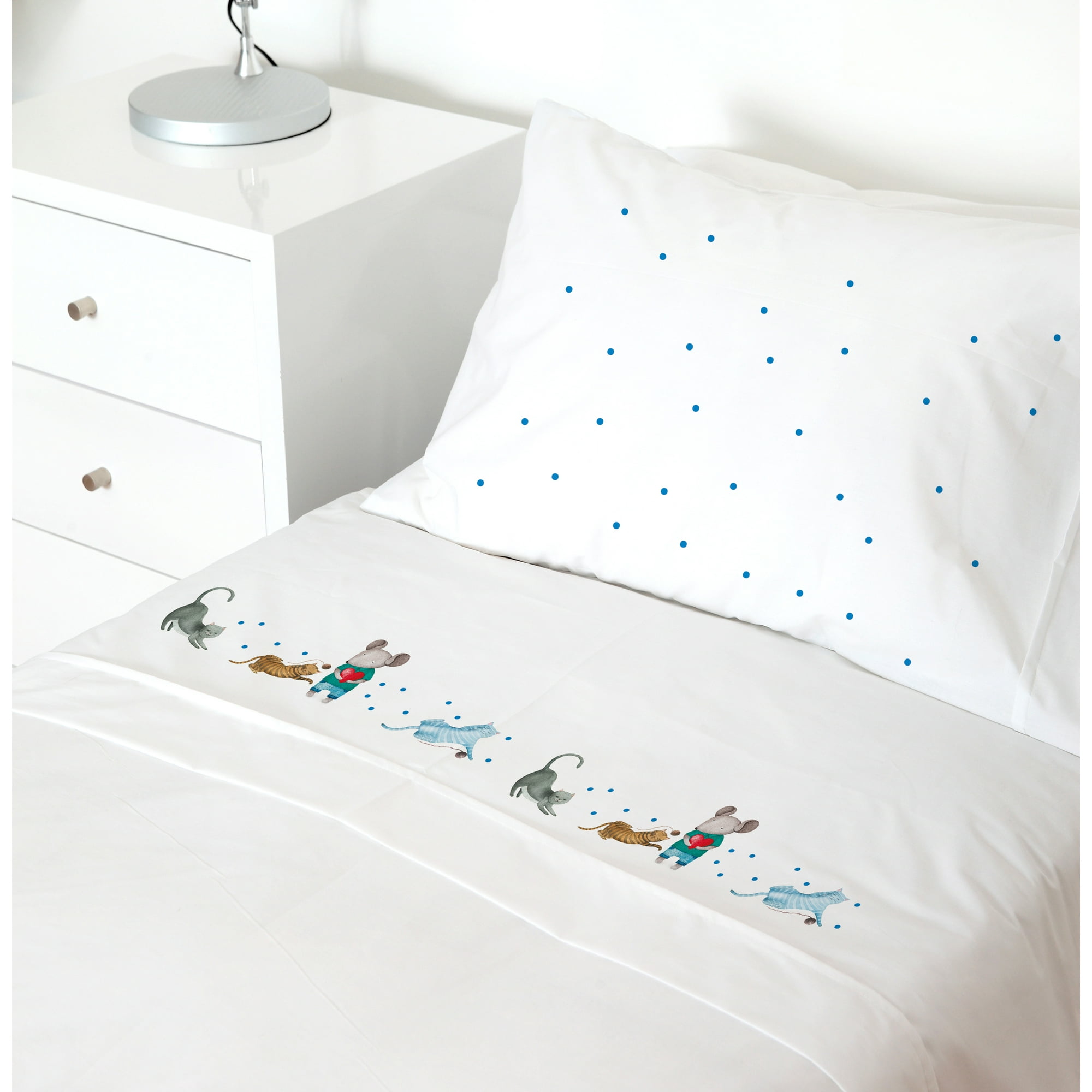 Tuyo Print - Juego De Sábanas 1,5 Pl Ratoncito