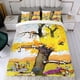 thumbnail image 4 of Calvin y Hobbes Conjunto de sábanas temático, trío de piezas, cómodo y amigable con la piel, diseño único, regalo de decoración para el hogar para familiares, amigos y fans,135cm *200cm, 4 of 6