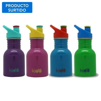 Botella Melamina Infantil Acero Inoxidable 1 Pieza, Color Surtido 1 Un  Kido