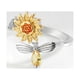 thumbnail image 3 of Sunflower Rotating Ring with Zicron - Adjustable Anxiety Relief Ring for Versatile and Simple Wear, 3 of 3