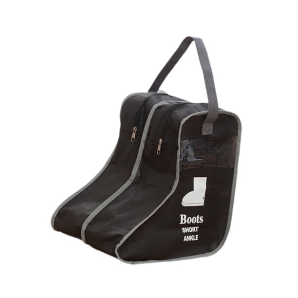 Bolsa de almacenamiento de botas portátil, bolsa de zapatos de viaje, Protector práctico de moda, bolsa protectora a prueba de polvo, botas, bolsa de 28cmx25cmx29cm Negro