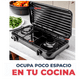 thumbnail image 5 of Cocina a Gas Encimeral 2 Platos Negro y KIT de instalación, 5 of 6
