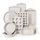 thumbnail image 1 of Juego de utensilios para hornear Country Kitchen, antiadherentes, apilables, 10 unidades, color crema, 1 of 8
