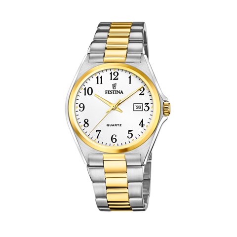 Reloj F20554/1 Festina Blanco Hombre Acero Clasico