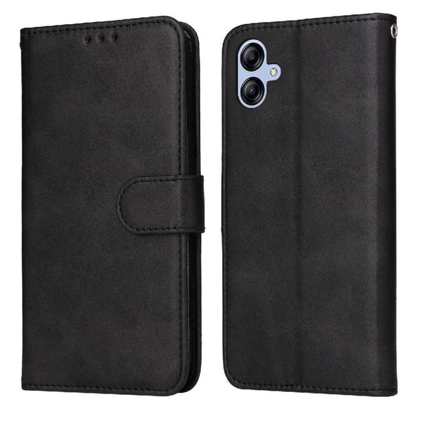 Funda Billetera para Samsung Galaxy A04E 4G con Porta Tarjetas y Soporte Ajustable Negro