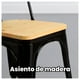 thumbnail image 4 of Silla de Metal con Asiento de Madera Diseño Vintage y Elegante, 4 of 6