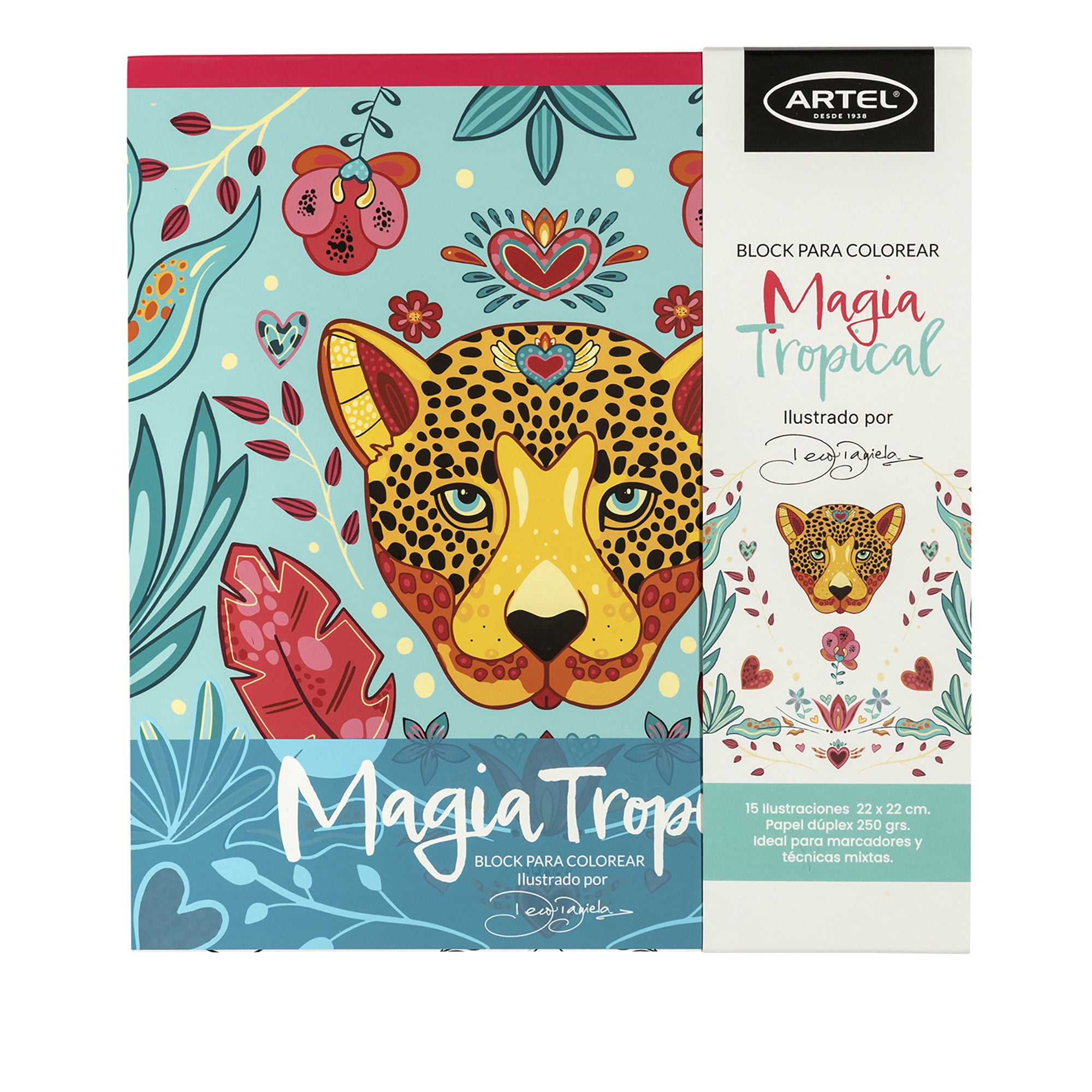 Block Para Colorear Magia Tropical Artel