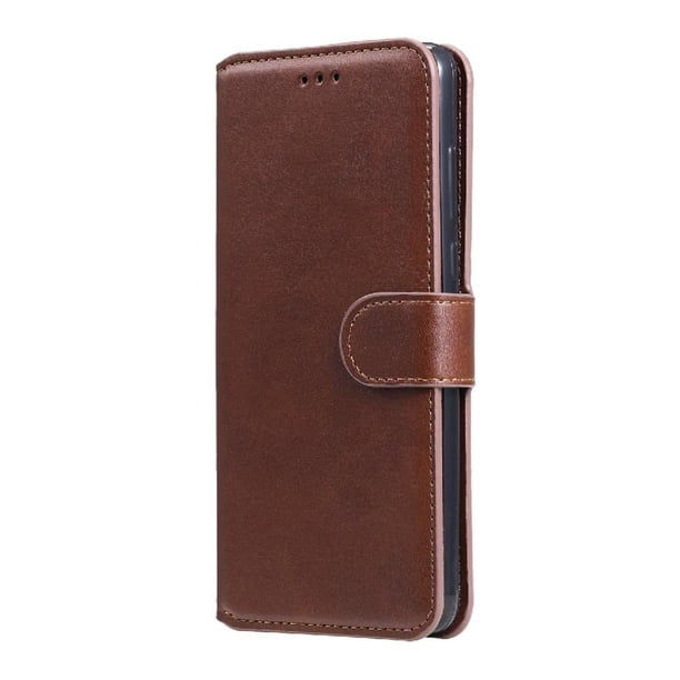 Funda Billetera para Realme C20 con Porta Tarjetas y Soporte Ajustable Marrón