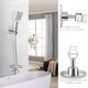 thumbnail image 3 of Soporte de ducha de acero inoxidable, ajustable 360°, adhesivo, de mano, para baño, rociador de ducha de metal, montaje en pared, sin herramientas, acero cepillado SUS 304, plateado., 3 of 7