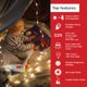 thumbnail image 2 of Cargador USB portátil String Light LuminAid Solar de 10 m, 2 of 6